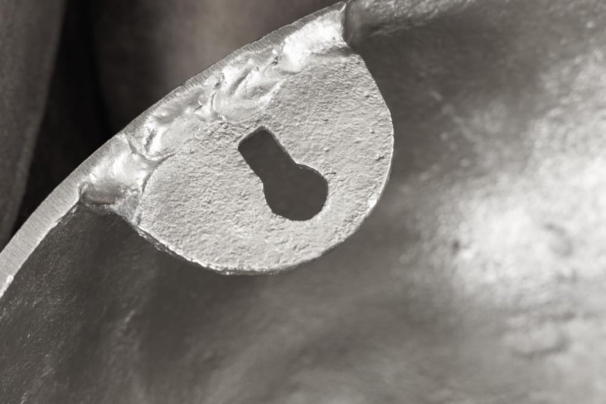XXL Skull Silver | Wandobjekt mit Chromeffekt