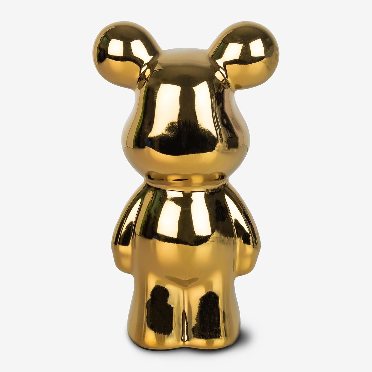 Gold Bear Ceramic | Kleine Bären-Skulptur 18 cm