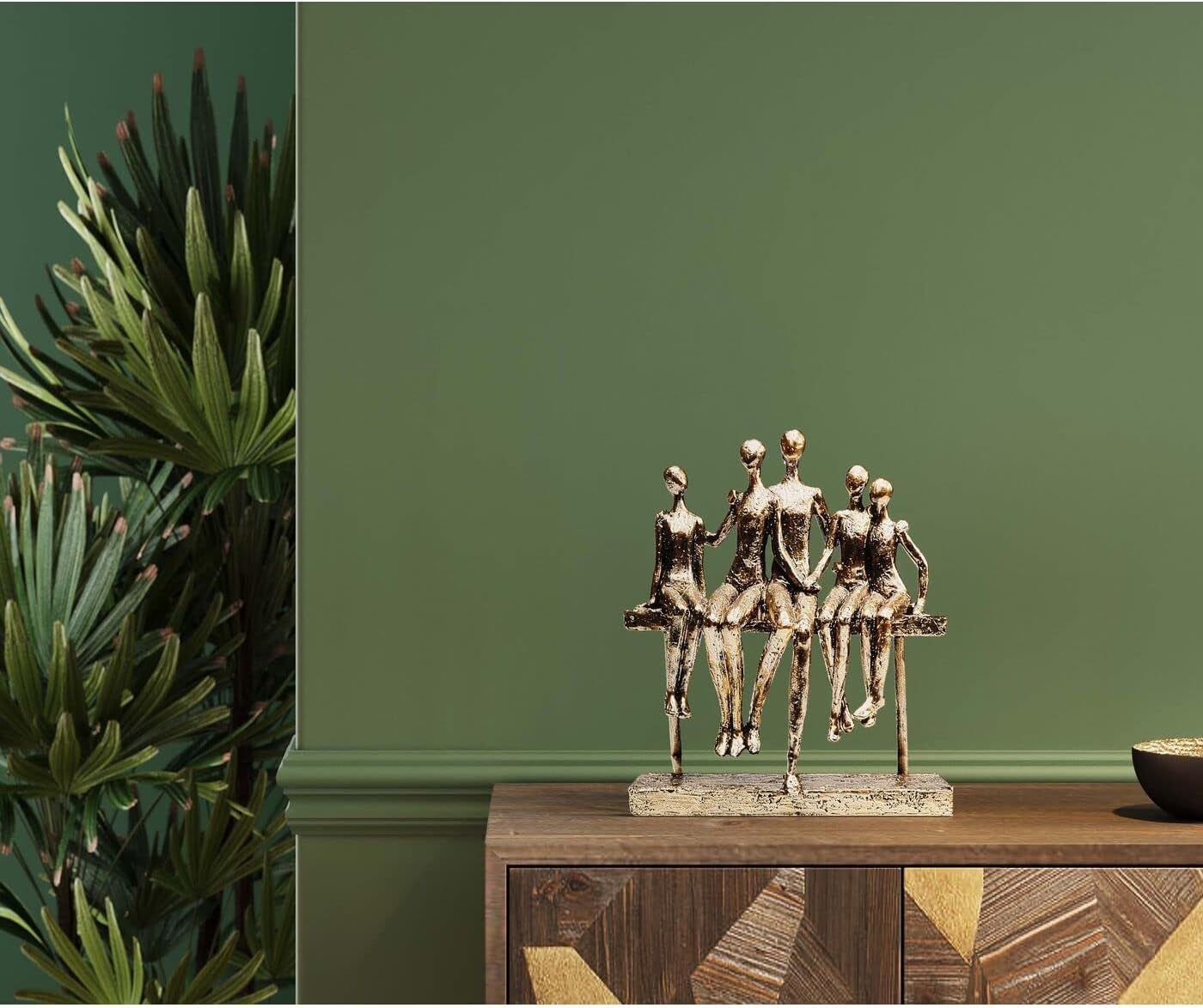 Sitting Break Gold Dekofigur 24 cm