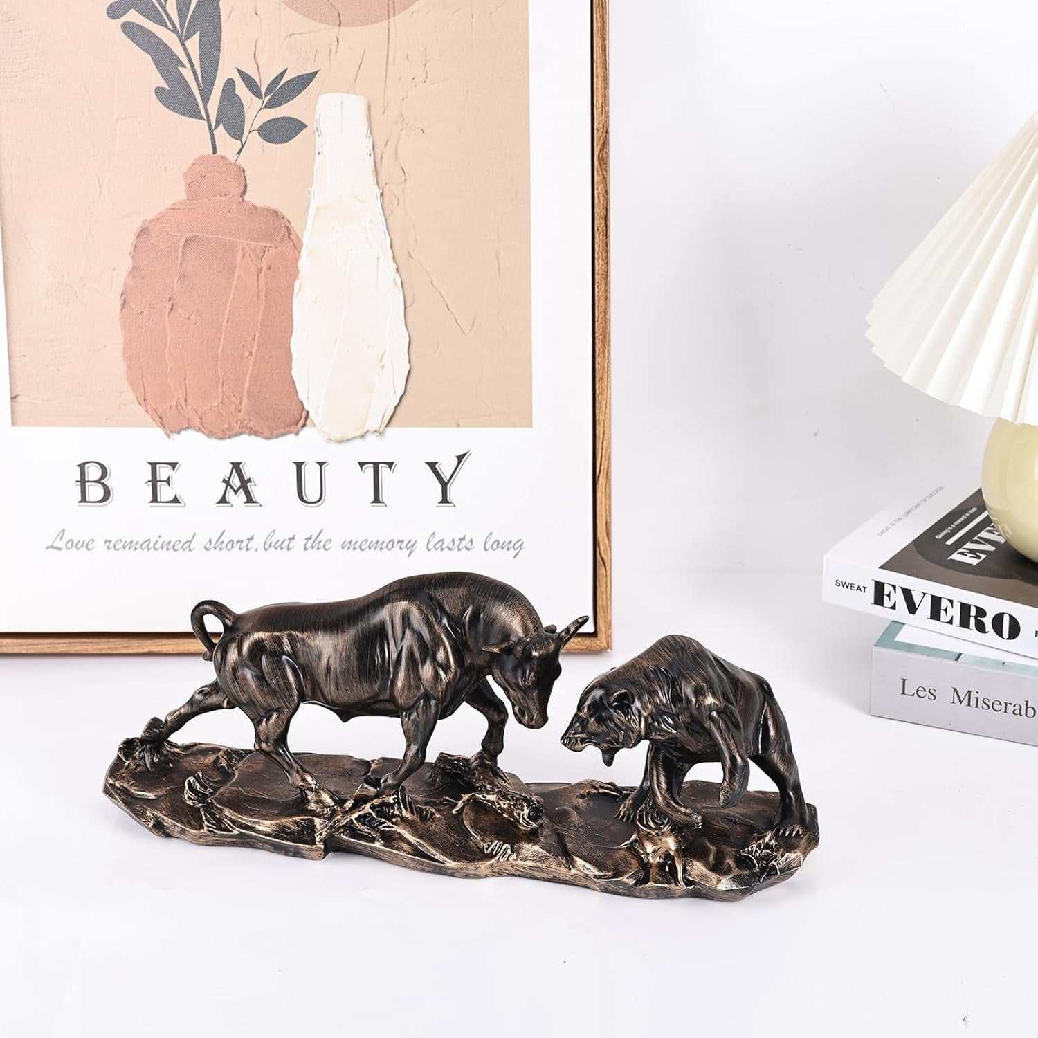 Wall Street Bull vs Bear Bronze | Börsen-Skulptur L