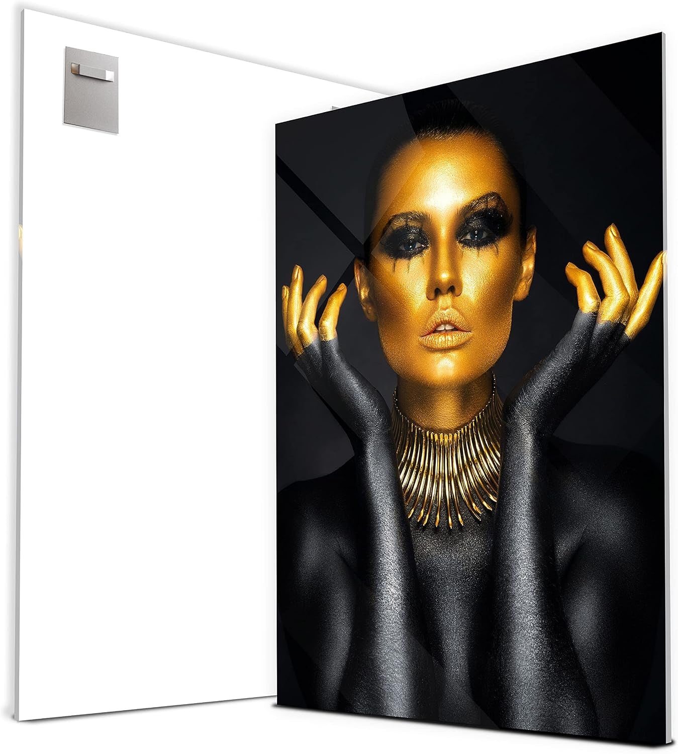 Gold Model Acrylglasbild Wandbild 100 x 75 cm