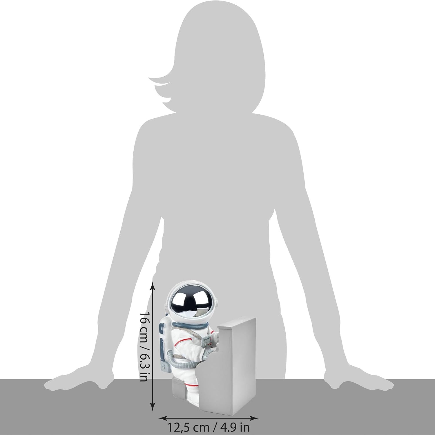 Piano Astronaut Chrome | Pop-Art Figur 16 cm