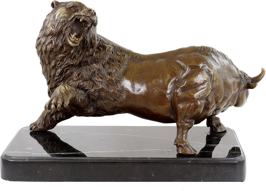Moderne Kunst Skulptur - Bulle & Bär - Trader Bronze - Börsenfigur - Martin Klein - Trading Aktien Kurse - Statuen Online Kaufen - Bürodeko Für Innen