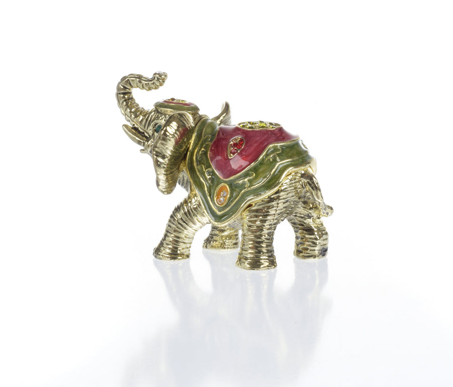 Goldener Elefant | Schmuckobjekt mit Kristalldetails - LAFFARTS Gallery