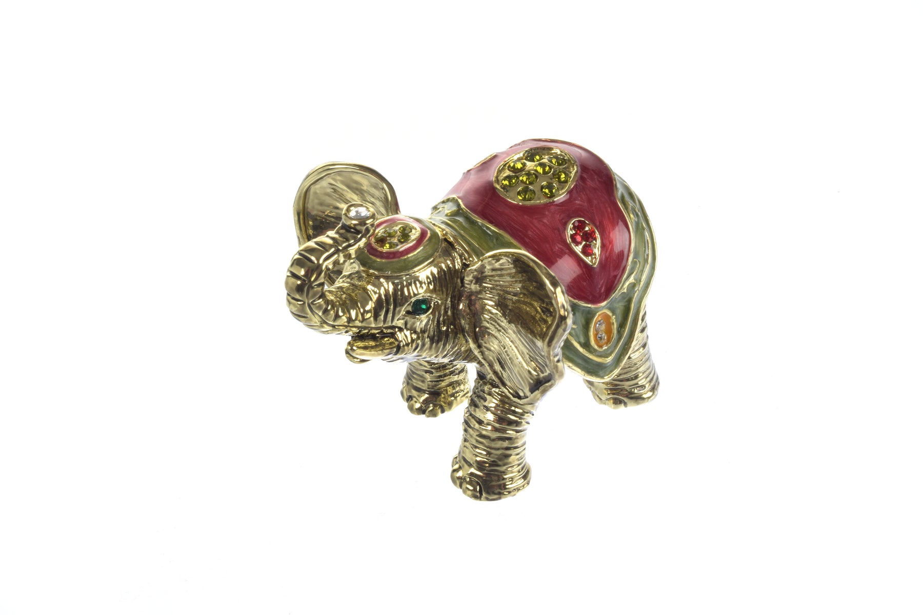 Goldener Elefant | Schmuckobjekt mit Kristalldetails - LAFFARTS Gallery