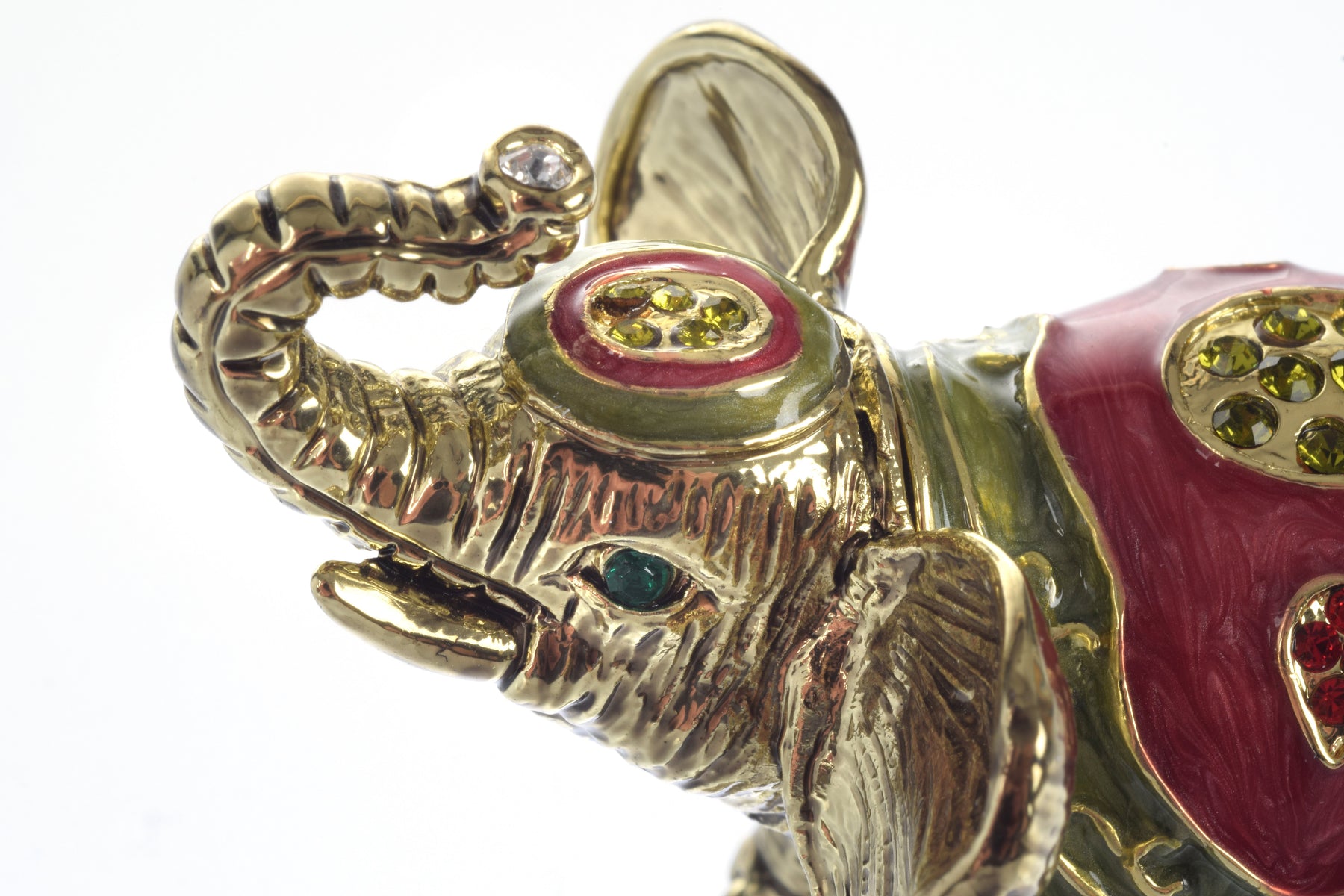 Goldener Elefant | Schmuckobjekt mit Kristalldetails - LAFFARTS Gallery