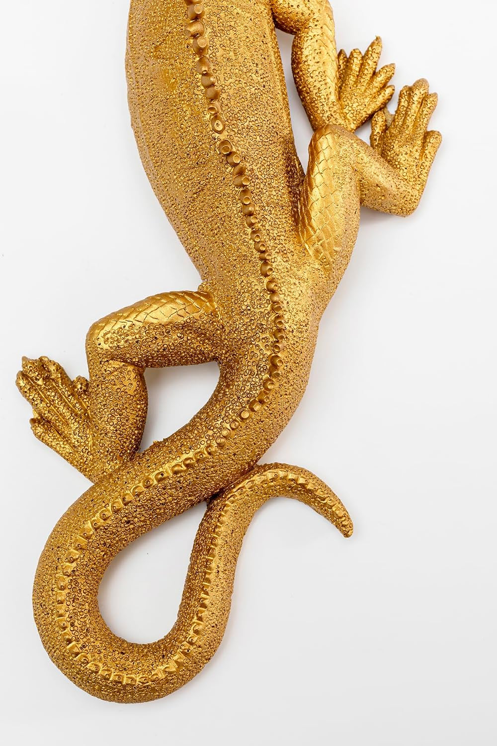 Kare Design Wandobjekt Lizard, Tierdeko, Echse, Gold, 31X11Cm