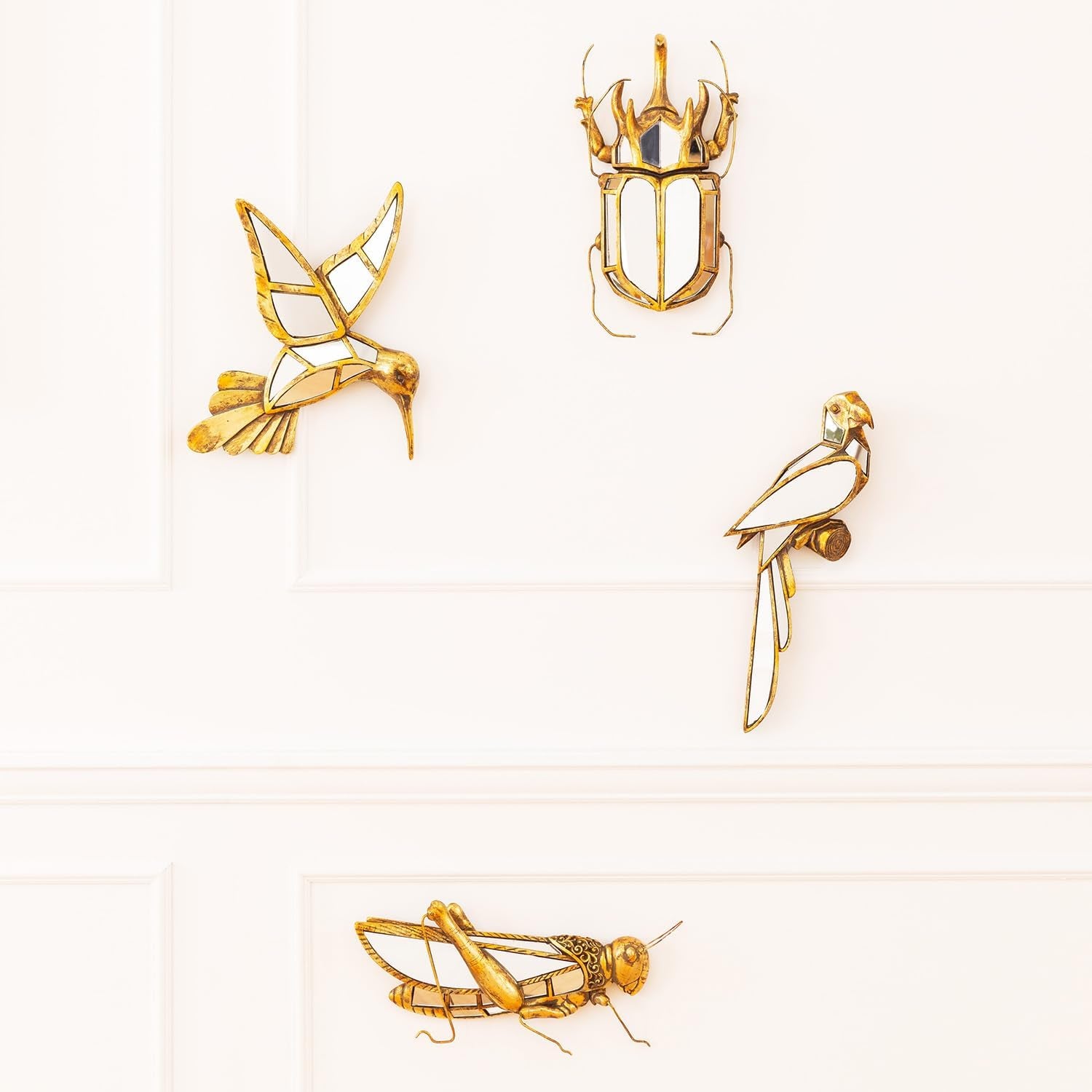 Parrot Mirror Gold - Wandobjekt mit Spiegeleffekt