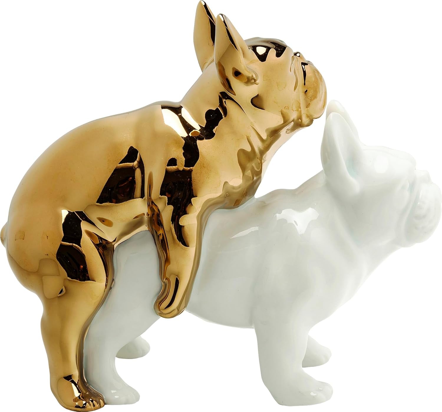 Love Dogs Figur Gold-Weiß - Kleine Geschenkidee