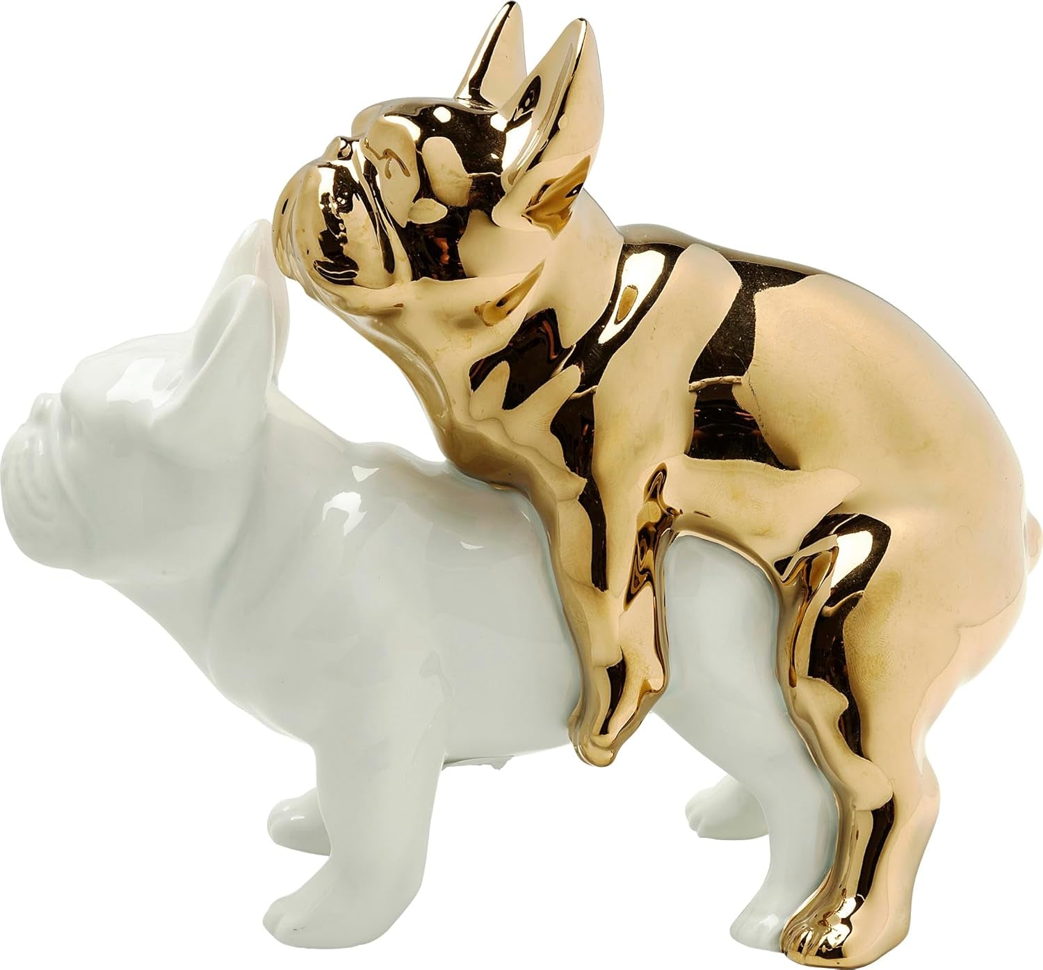 Love Dogs Figur Gold-Weiß - Kleine Geschenkidee