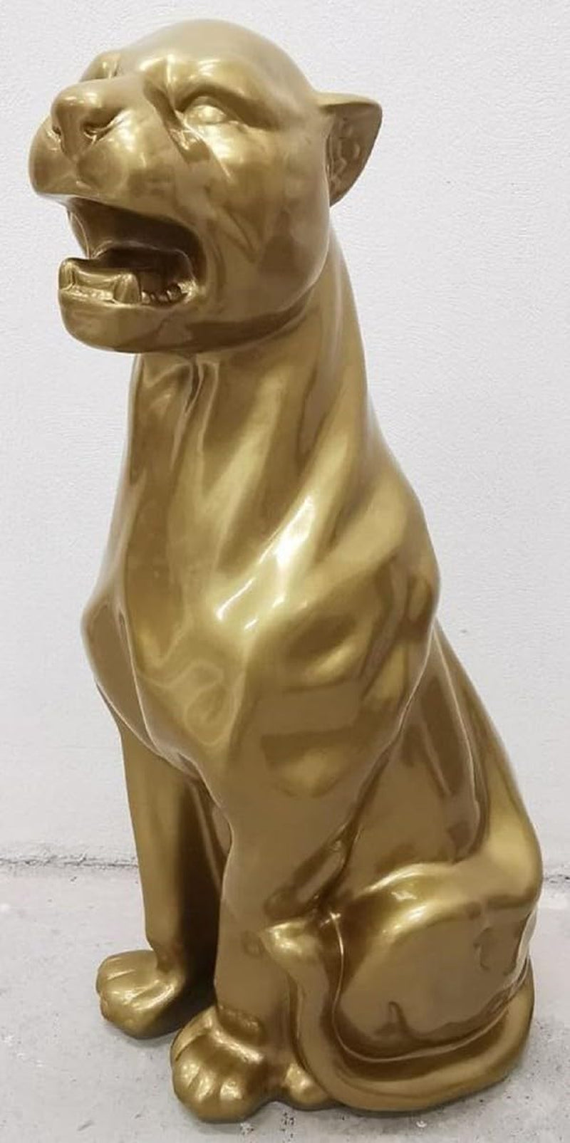 XXL Panther Gold - Garten- & Wohnskulptur 75 cm