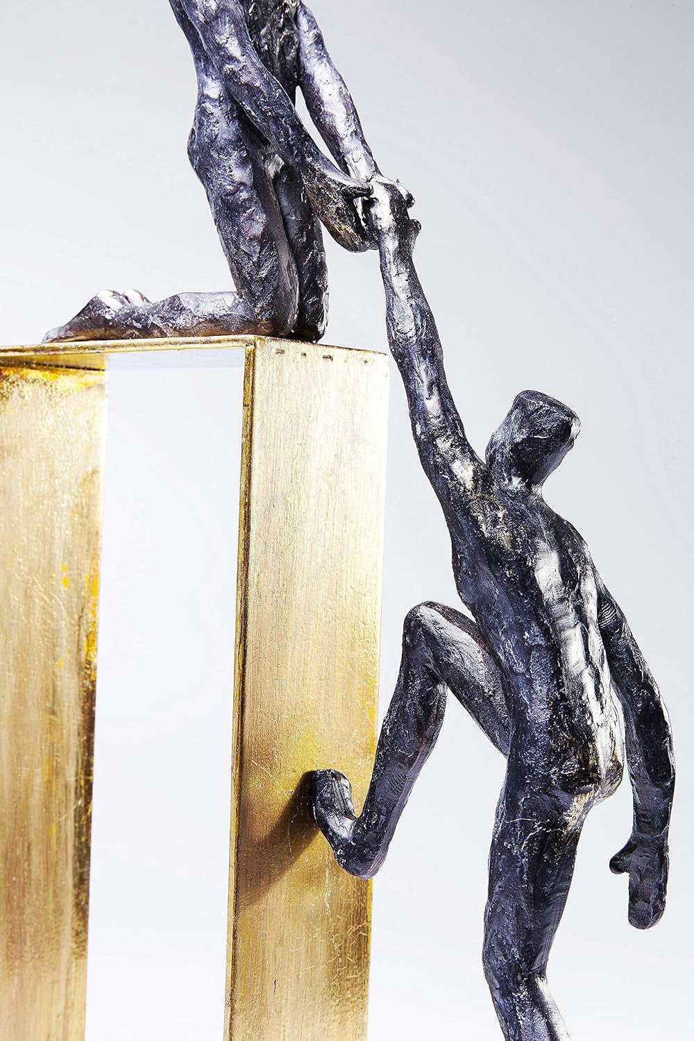 Come Together Skulptur Schwarz-Gold | Figurenobjekt 51 cm
