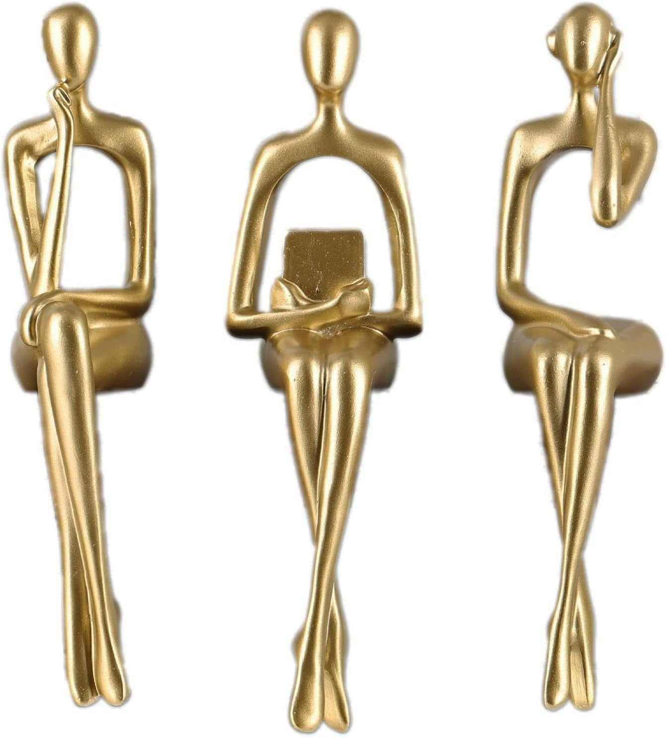 Golden Seat Figures | 3er Skulpturen-Set