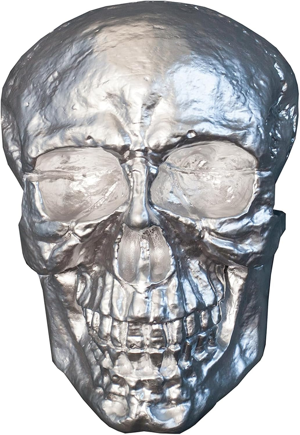 XXL Skull Silver | Wandobjekt mit Chromeffekt