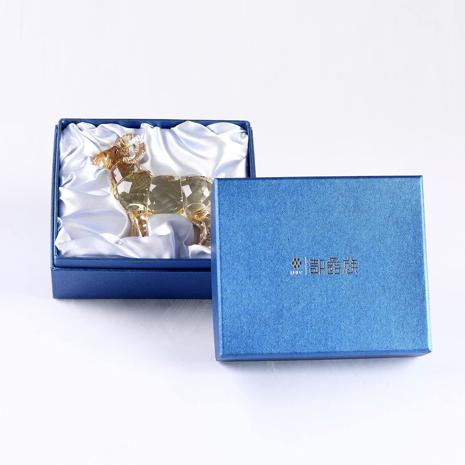 Kristall-Ziege Gold 10,2 cm | Funkelnde Tierfigur als Geschenk Detail 5