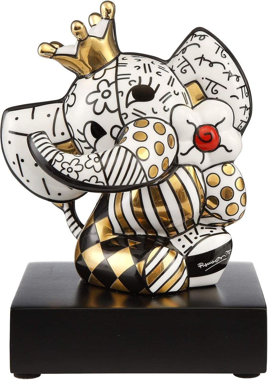 Spring Elephant Gold 14 cm | Pop-Art Sammlerfigur - LAFFARTS Gallery