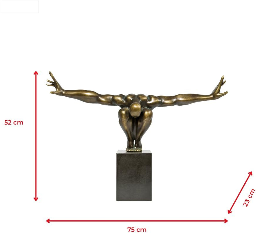 Athlet Bronze Skulptur - Kraftvolles Statement Piece