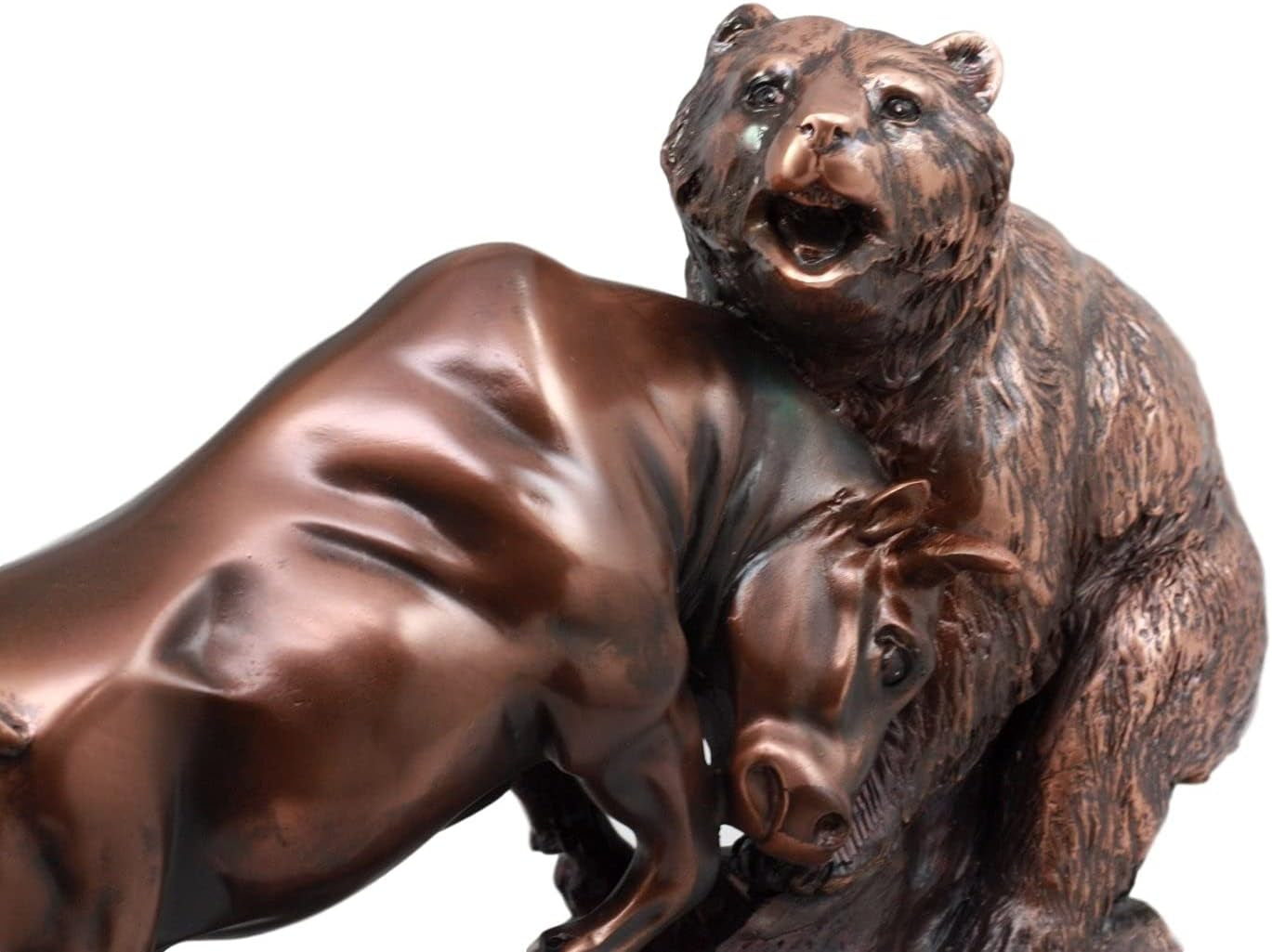 Charging Bull & Bear Bronze - Börsen-Skulptur