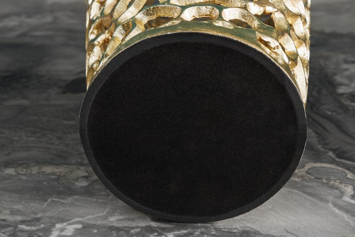Riess Ambiente Filigrane Design XXL Vase Abstract Leaf 90Cm Gold Handarbeit Große Dekovase Für Wohnzimmer, Flur, Schlafzimmer, Bad