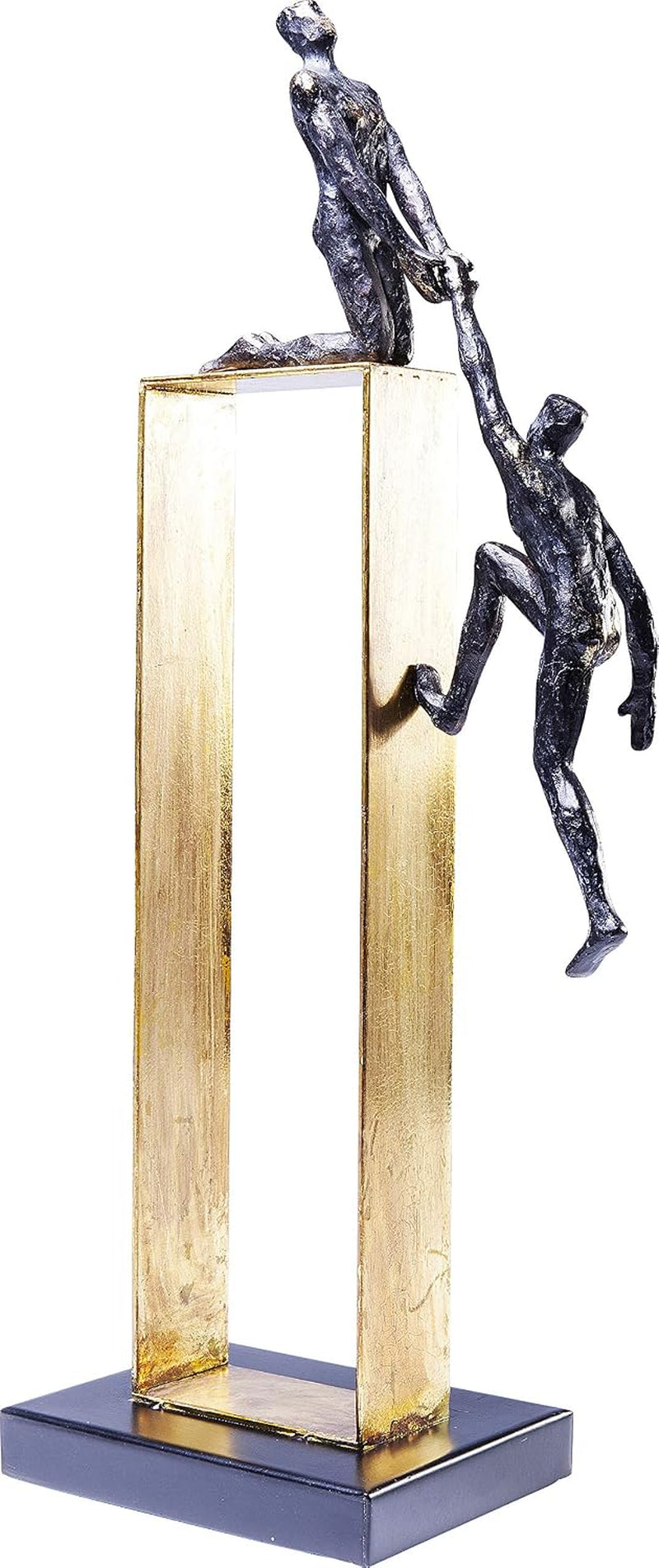 Come Together Skulptur Schwarz-Gold | Figurenobjekt 51 cm