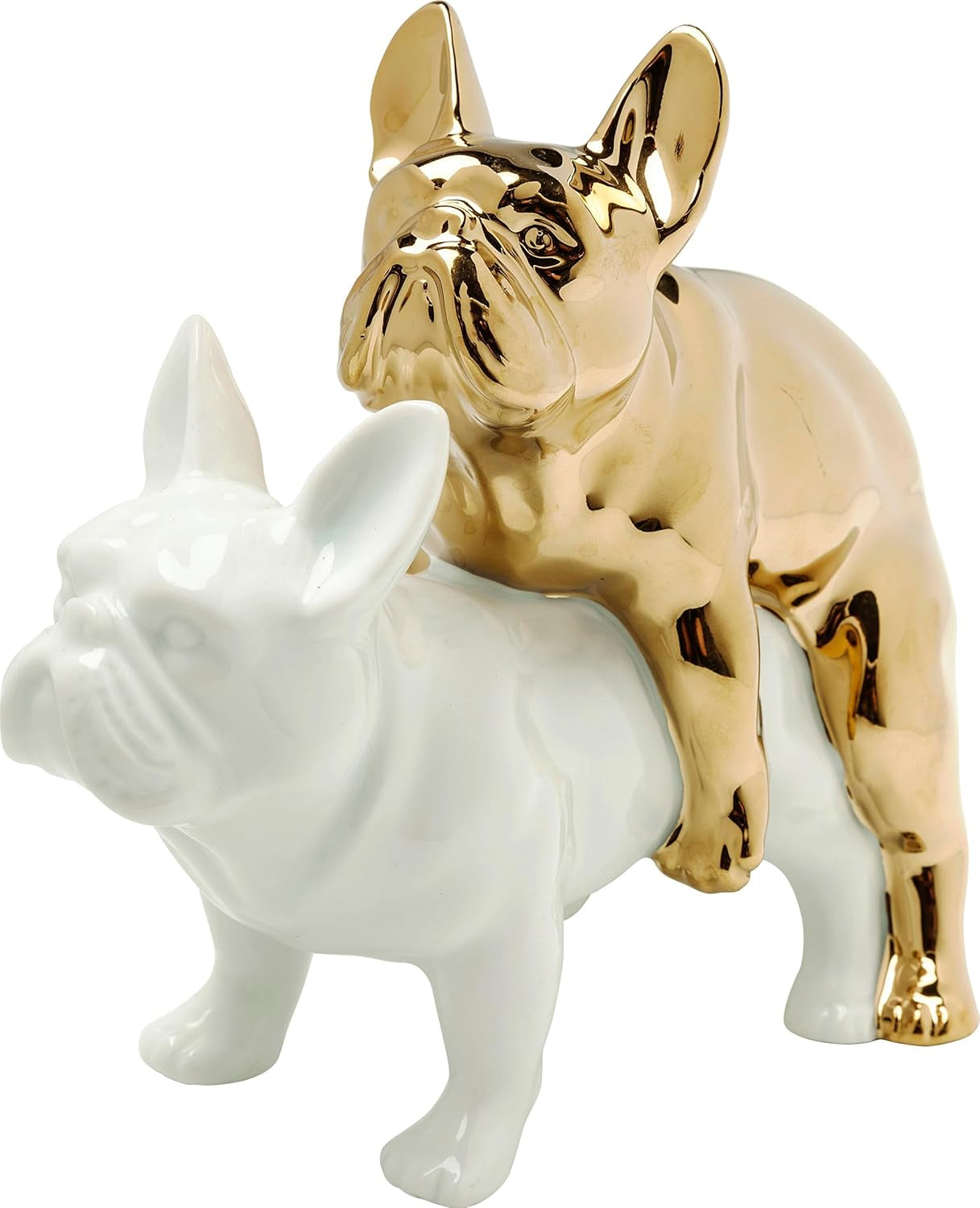 Love Dogs Figur Gold-Weiß - Kleine Geschenkidee