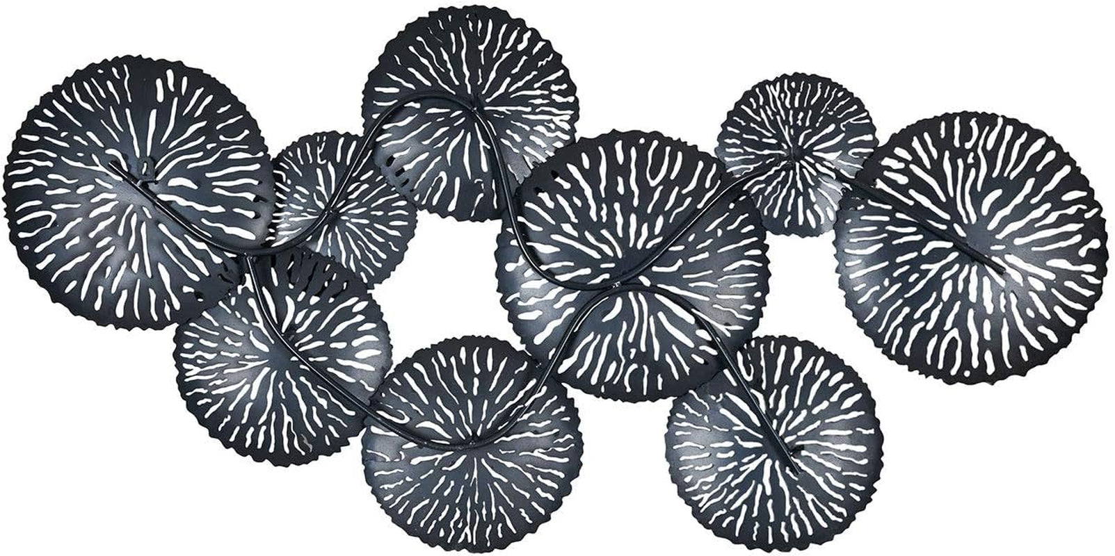 Rings Gold Metallbild 3D Wandkunst 115 x 56 cm