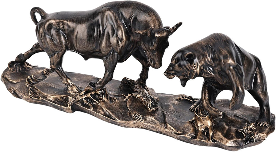 Wall Street Bull vs Bear Bronze | Börsen-Skulptur L