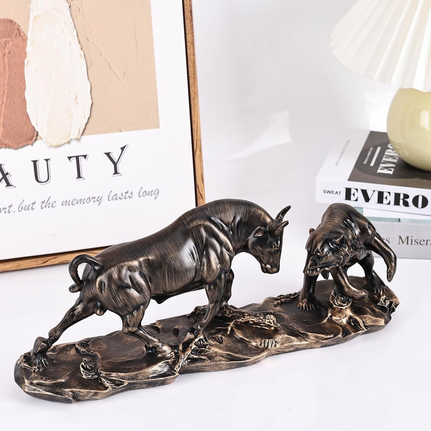 Wall Street Bull vs Bear Bronze | Börsen-Skulptur L