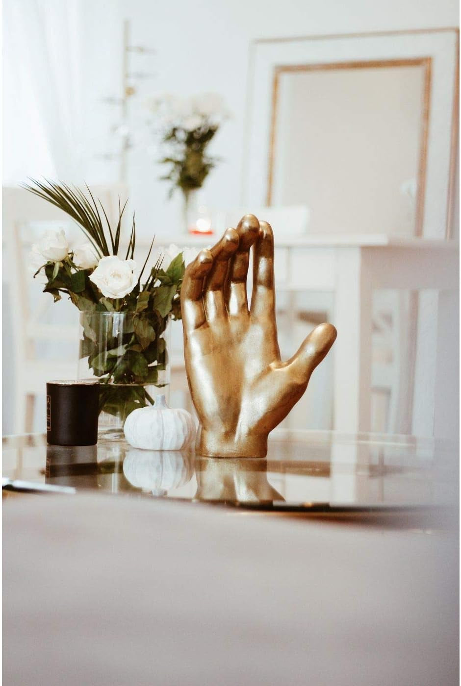 Mano Gold | Hand-Skulptur 35 cm