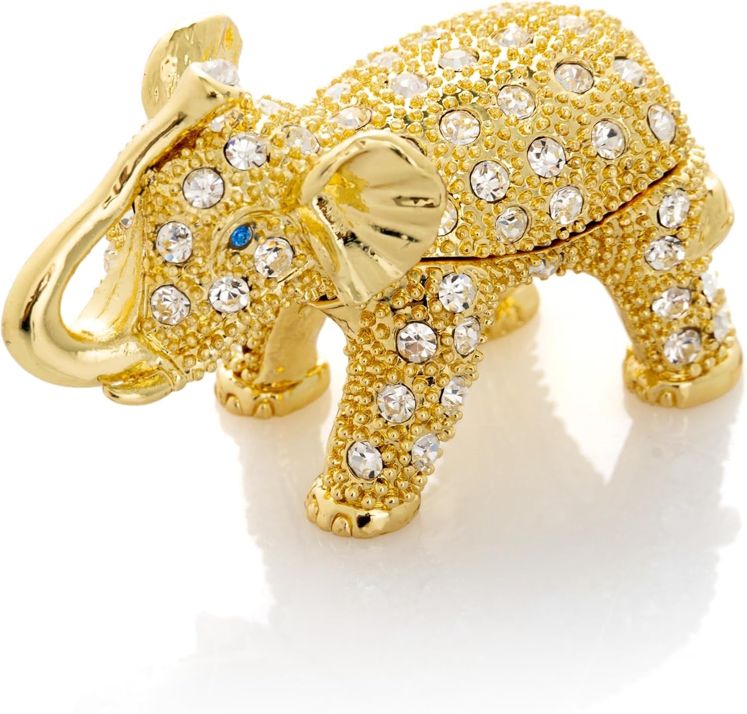 Elephant Schmuckbox Weiß-Gold | Geschenkidee mit Goldakzent