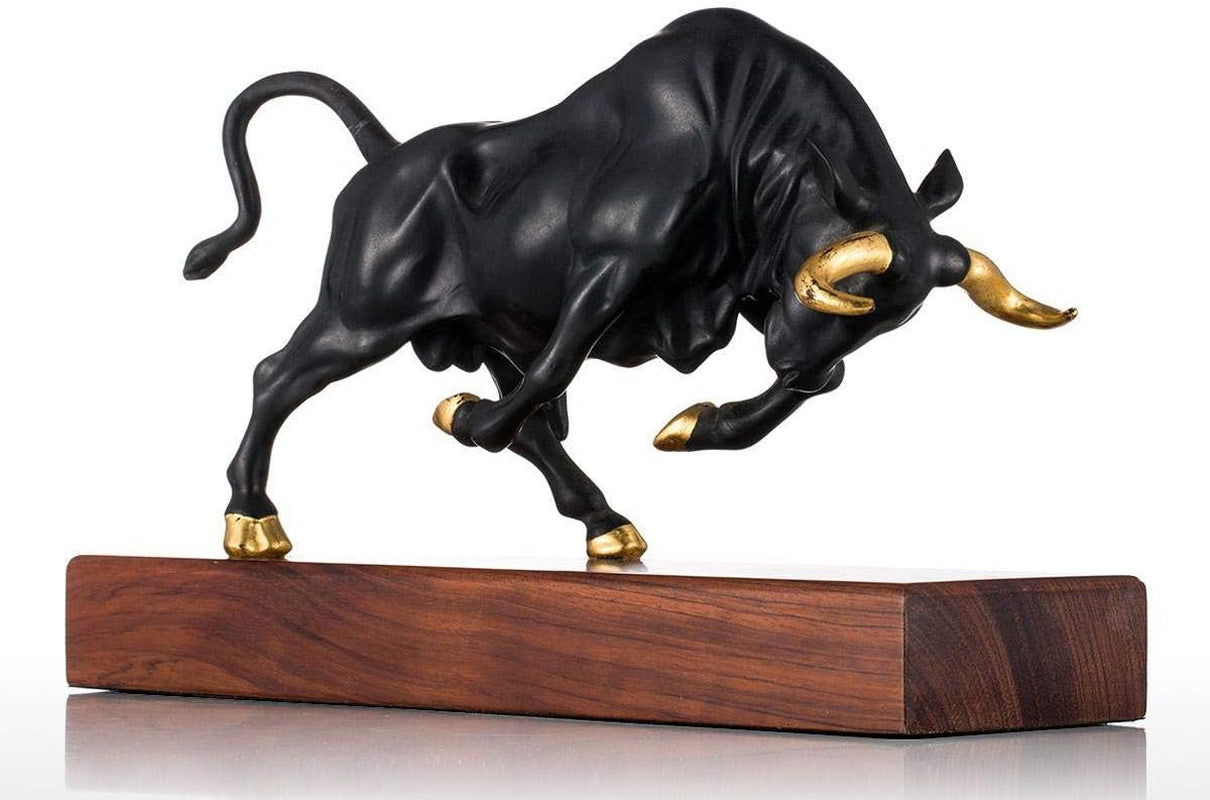 Charging Bull Bronze | Stier-Skulptur mit Kraftwirkung