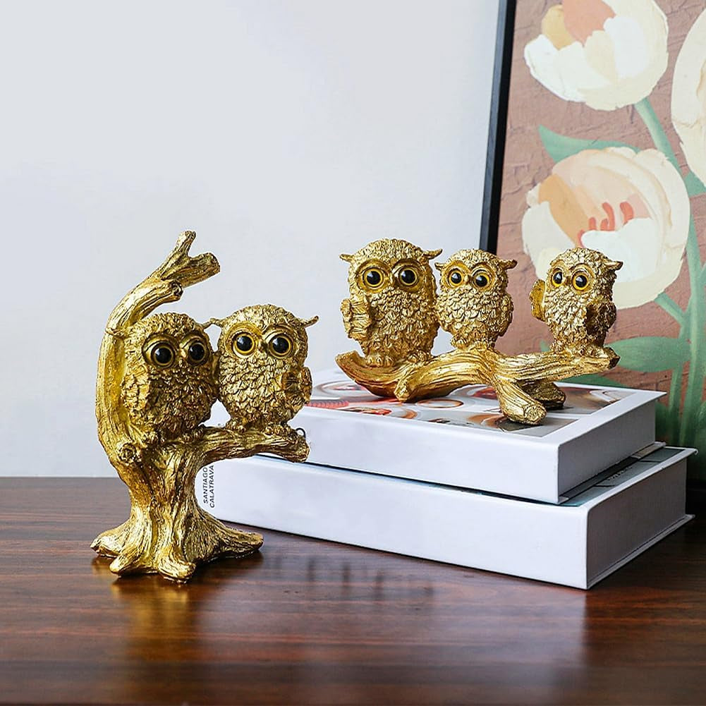 Goldene Eulenfigur als kleine Gold-Deko und Geschenkidee - Bild 6