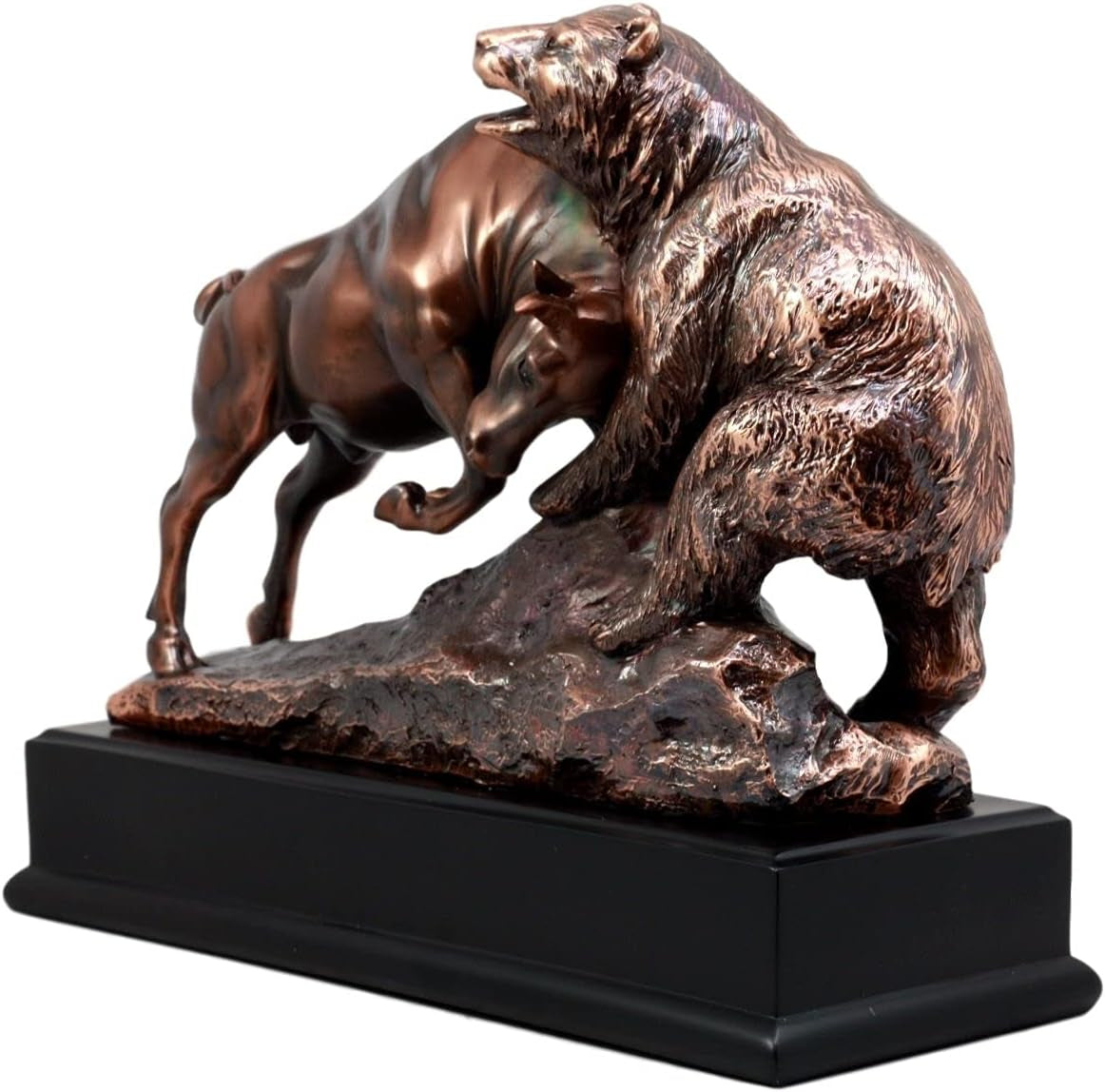 Charging Bull & Bear Bronze - Börsen-Skulptur