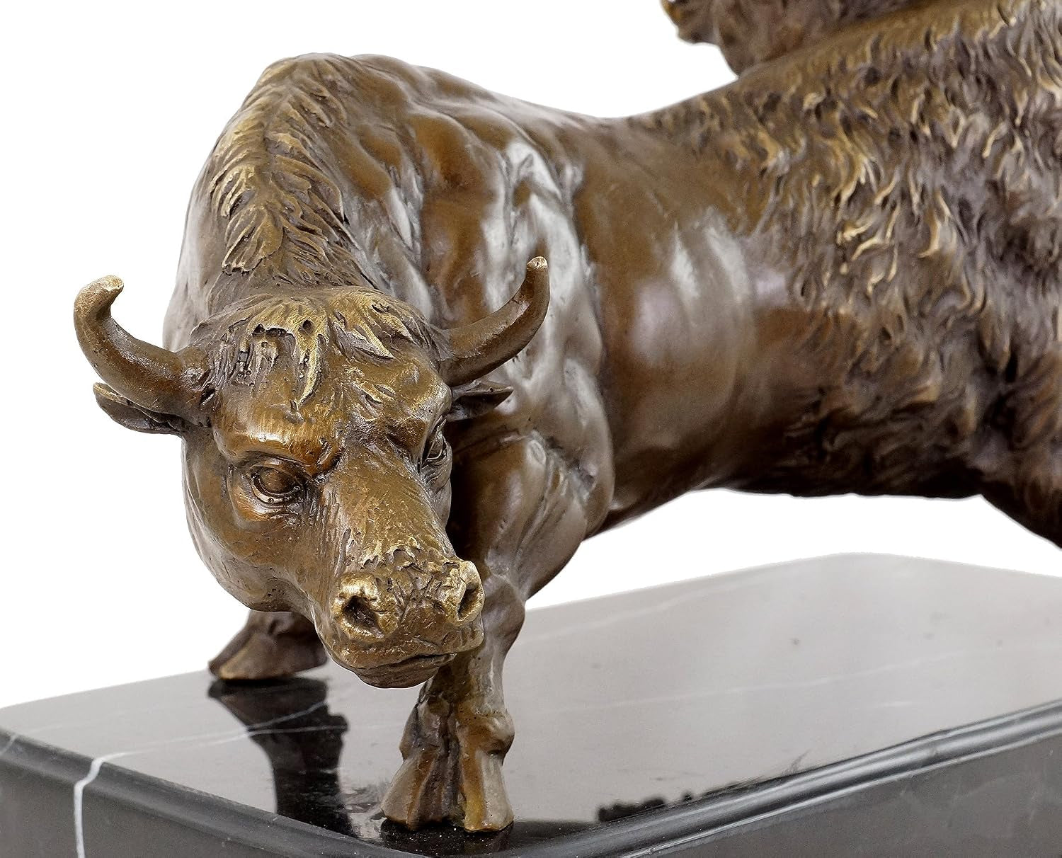 Moderne Kunst Skulptur - Bulle & Bär - Trader Bronze - Börsenfigur - Martin Klein - Trading Aktien Kurse - Statuen Online Kaufen - Bürodeko Für Innen