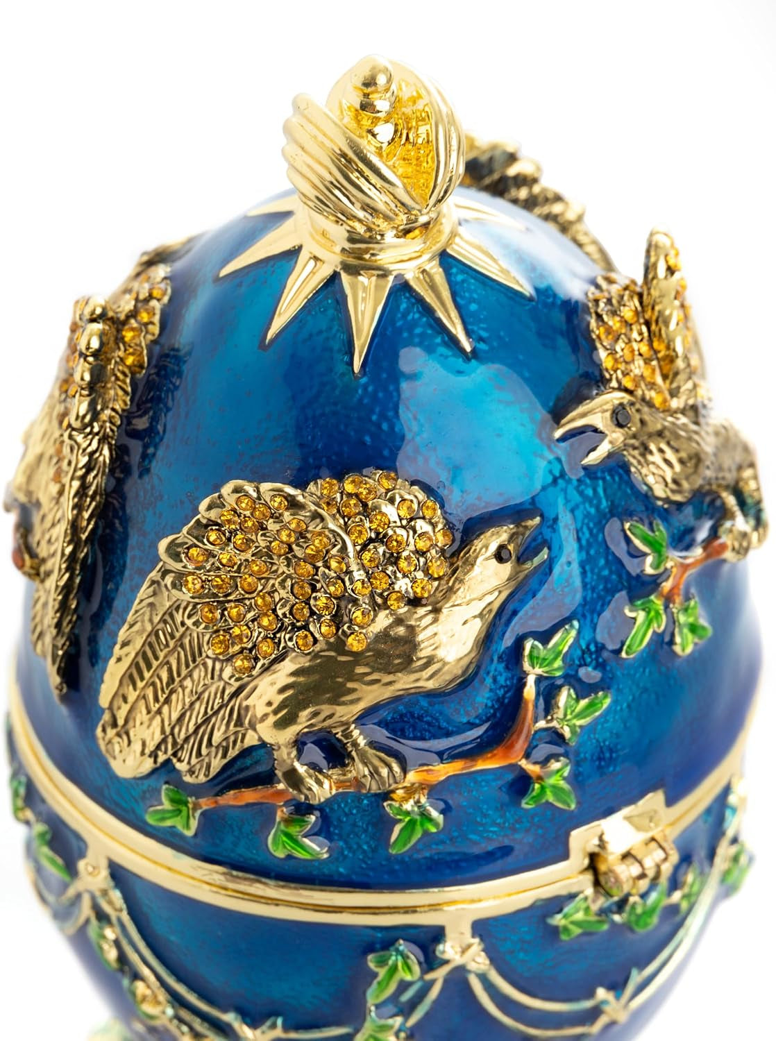 Eagle Schmuckei Blau-Gold | Sammlerobjekt mit Kristall-Look