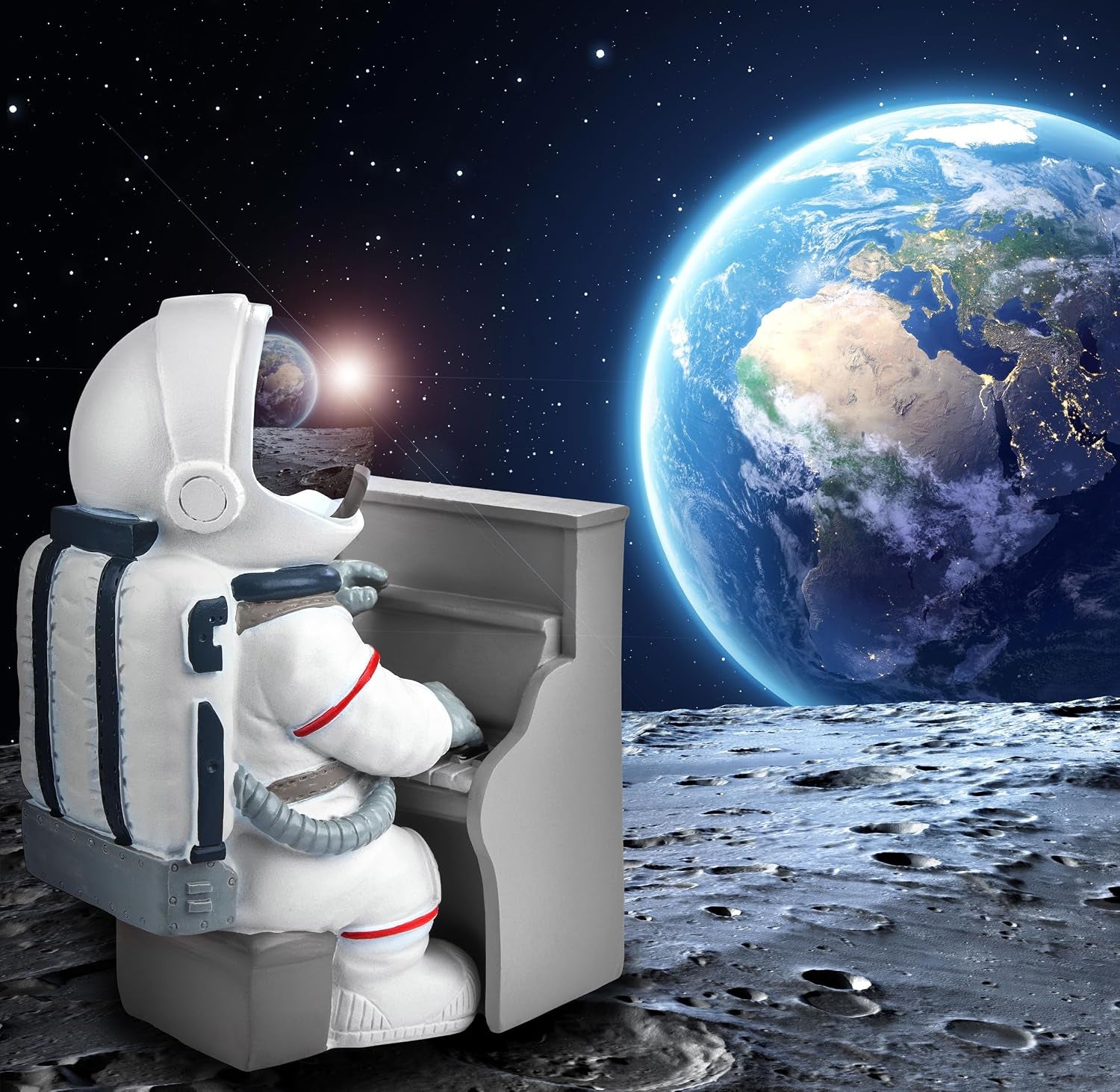Piano Astronaut Chrome | Pop-Art Figur 16 cm