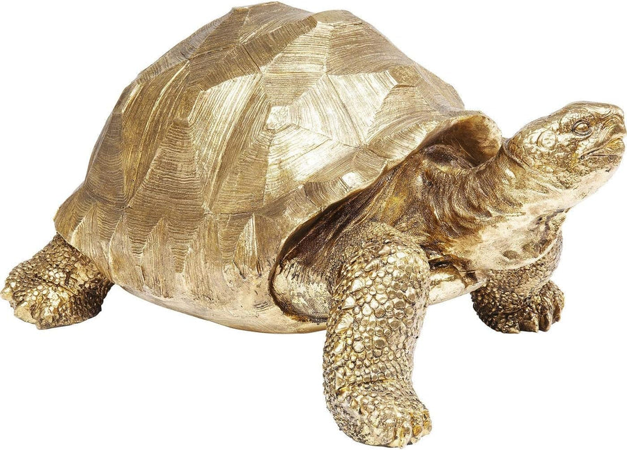 Turtle Gold - Große Schildkröten-Skulptur 60 cm