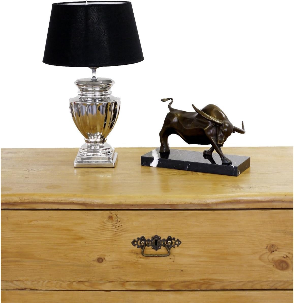 - Moderne Bronzefigur - Kraftvoller Stier - Signiert Von Milo - Echte Bronze - Stier Skulptur - Börsenstier - Charging Bull - Deko Figur