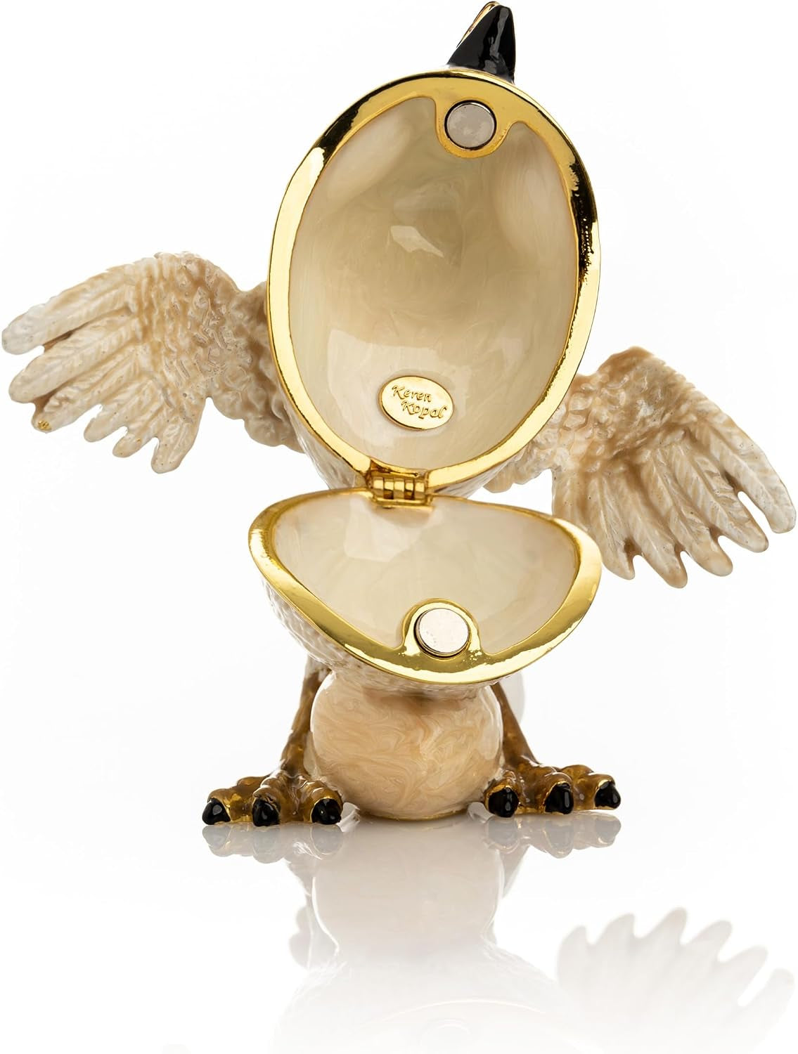 Vogel Schmuckei Gold - Schmuckkästchen mit Goldakzent