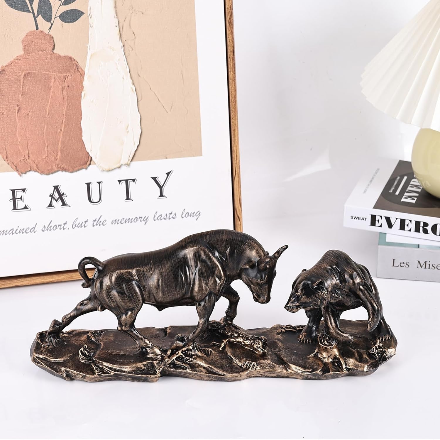 Wall Street Bull vs Bear Bronze | Börsen-Skulptur L
