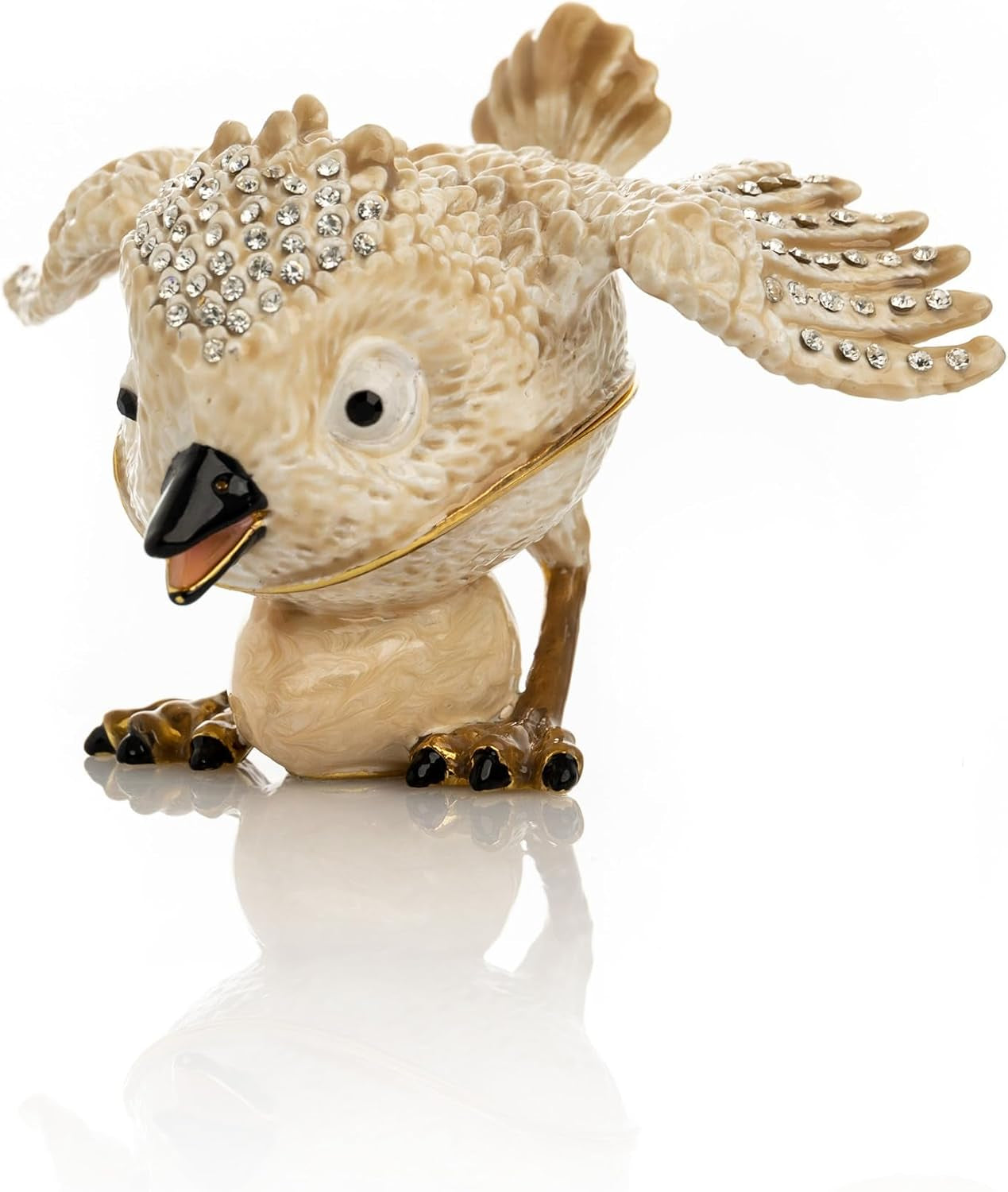Vogel Schmuckei Gold - Schmuckkästchen mit Goldakzent