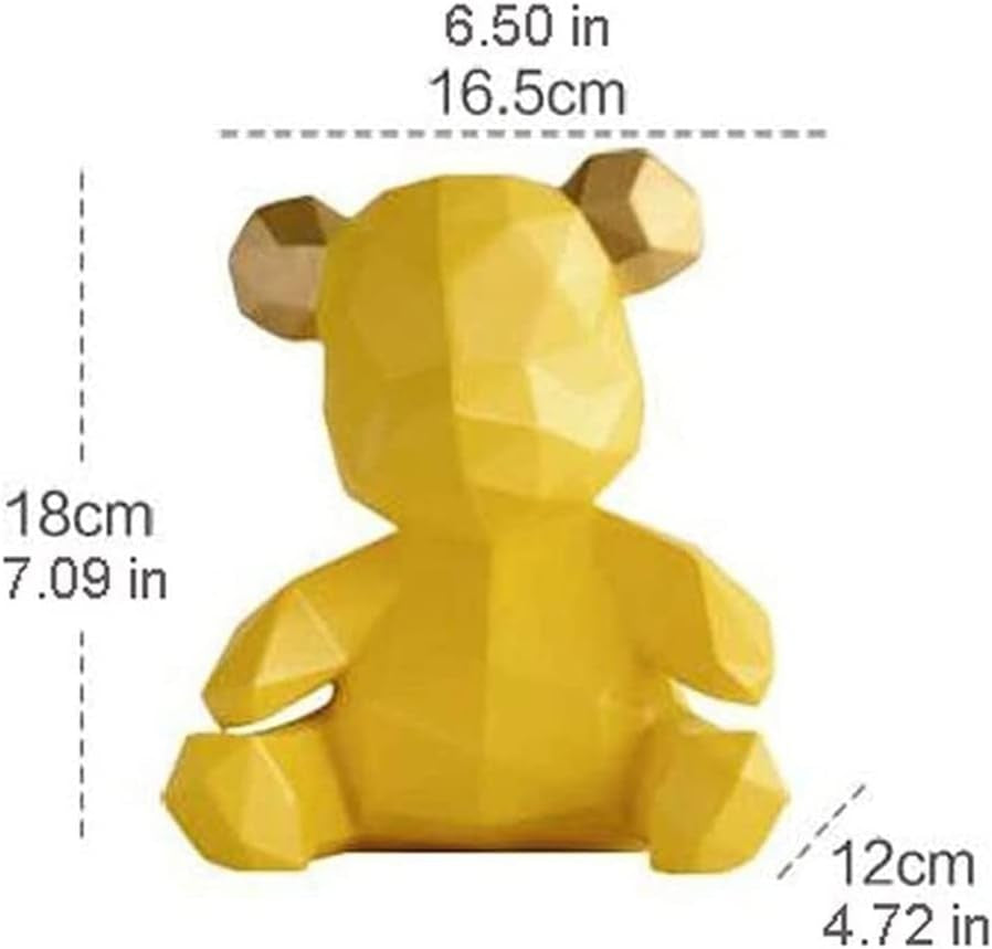 Money Bear Gold | Geometrische Spardose