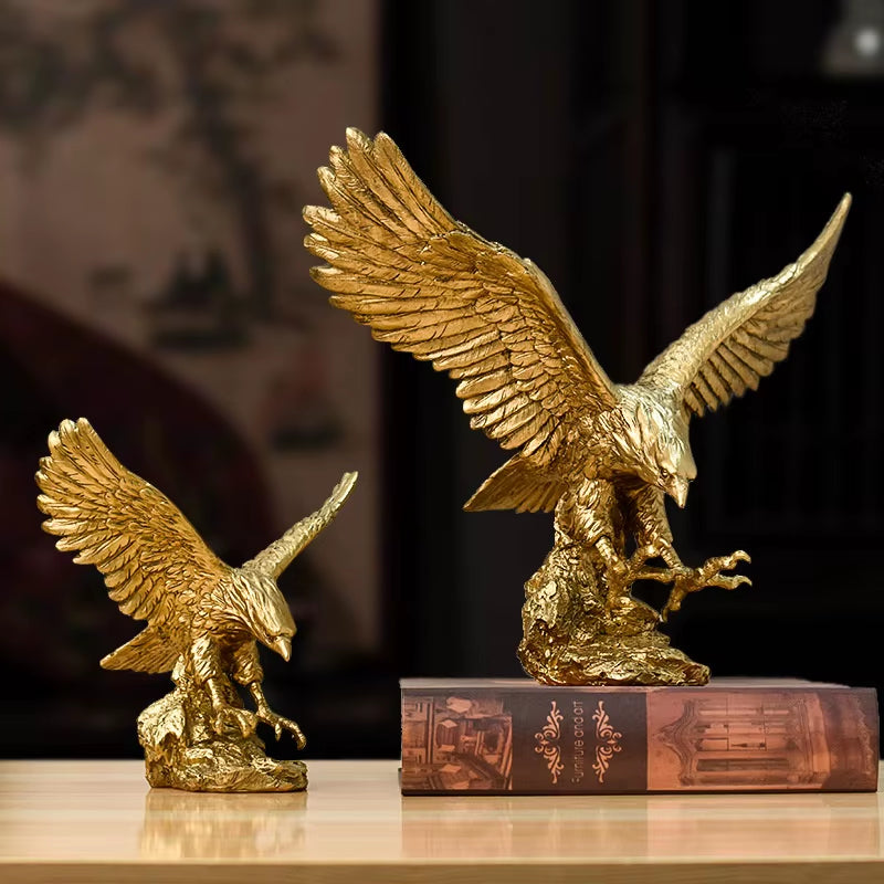 Goldenes Designobjekt für Regal Sideboard und Geschenkidee - Ansicht 1