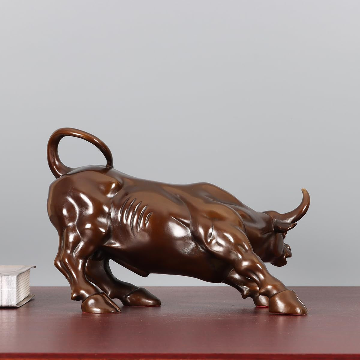 25,9 Cm L Bronze Wall Street Bull Statue Börse Lade Stier Skulptur