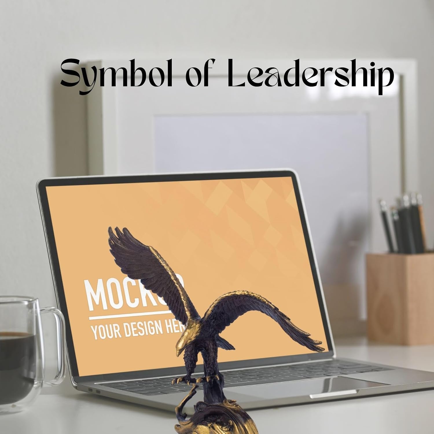 Bronze Adler Skulptur 19.5 Cm – Adler Statue Schwarz-Gold Mit Ausgebreiteten Flügeln, Bronze Tierfigur Für Zuhause, Büro Oder Schreibtisch, Symbol Für Freiheit & Stärke, Geschenk Für Männer