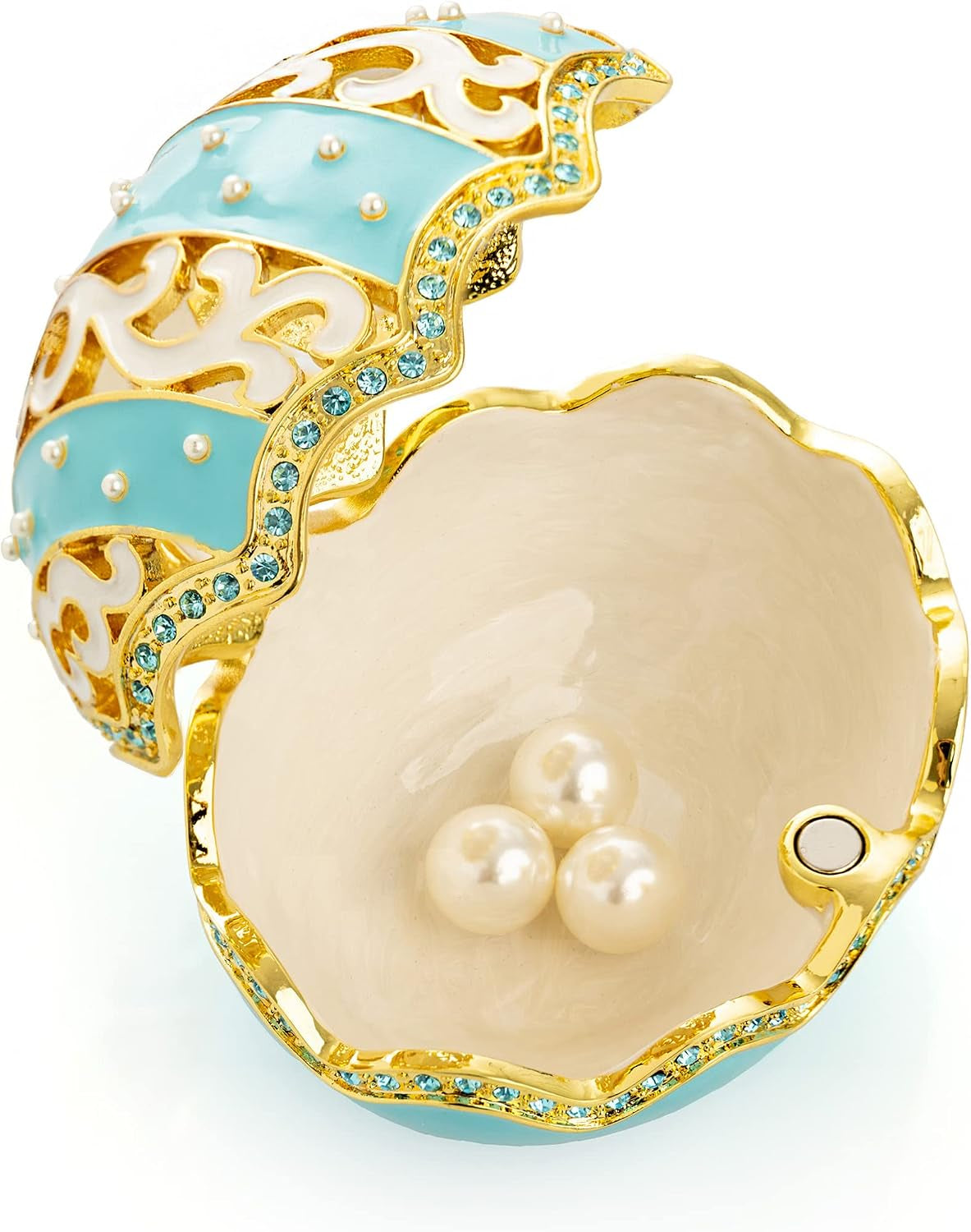 Turquoise Pearl Schmuckei | Sammlerobjekt mit Goldakzent