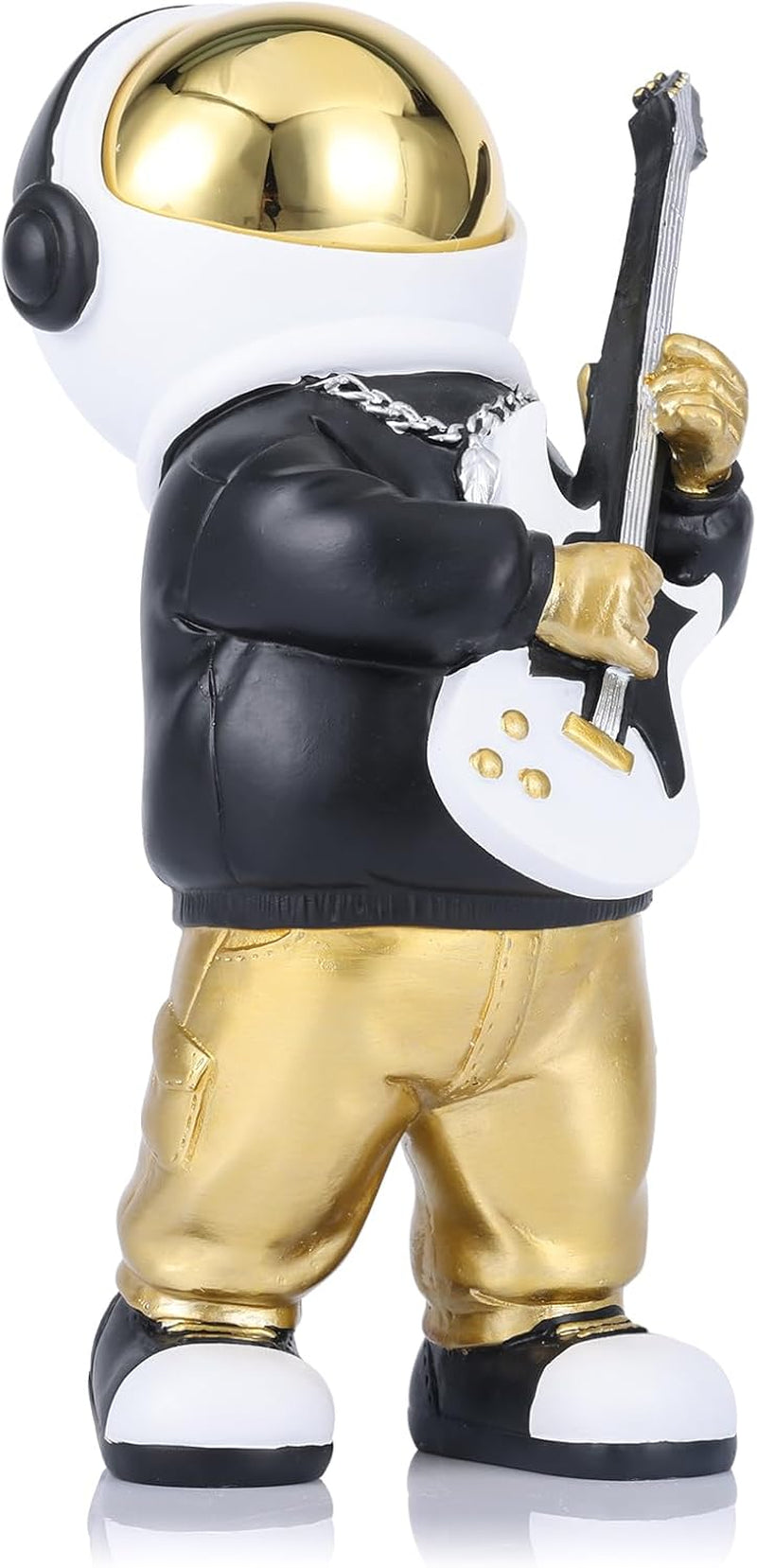 Astronaut Figur, Schwarz-Gold Spaceman Skulptur Astronautenstatue, Kindergeschenk, Ornament, Raumdekoration Für Männer, Zuhause Und Handwerk, Desktop-Zubehör, Tischdekoration, Wohnzimmer, Büro