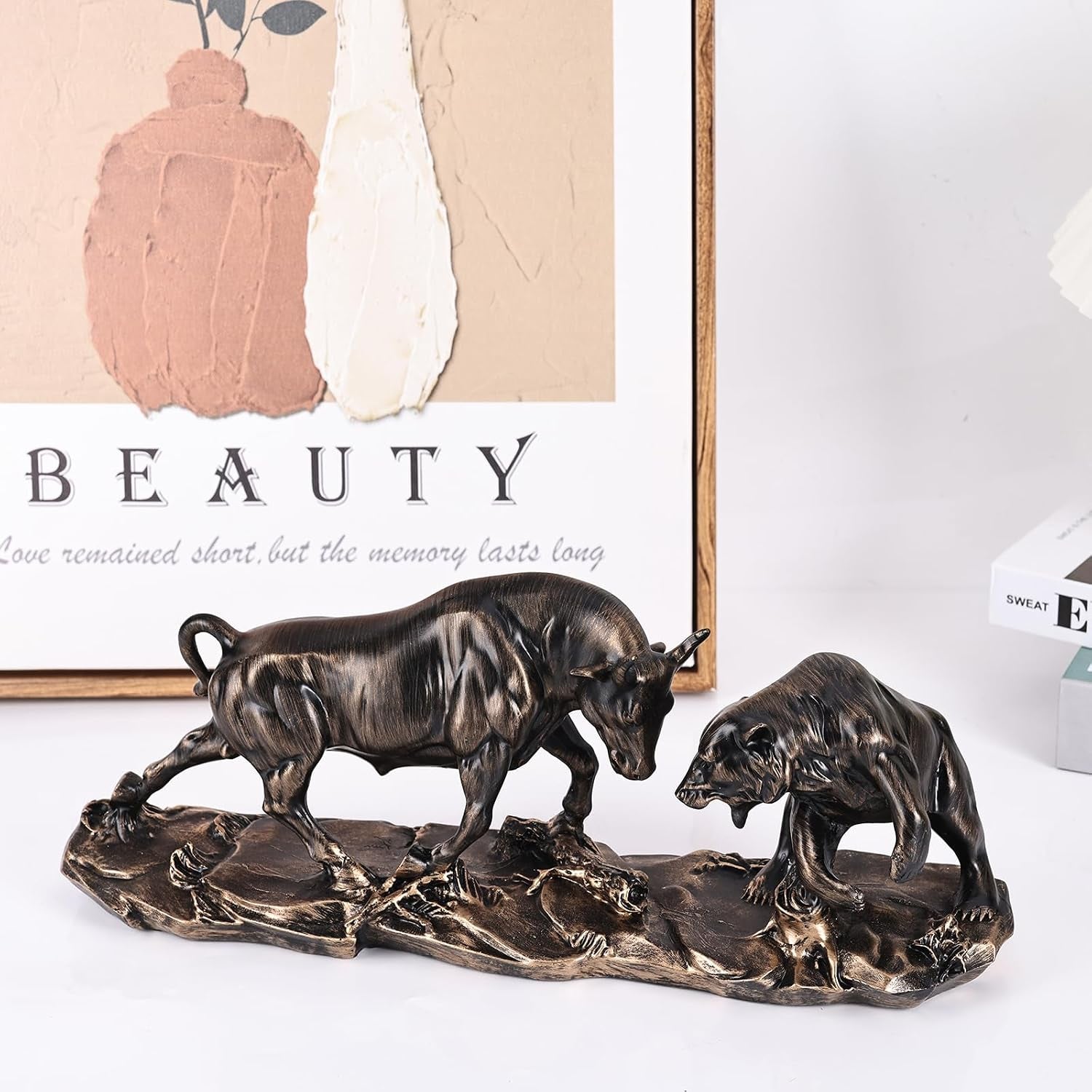 Wall Street Bull vs Bear Bronze | Börsen-Skulptur L