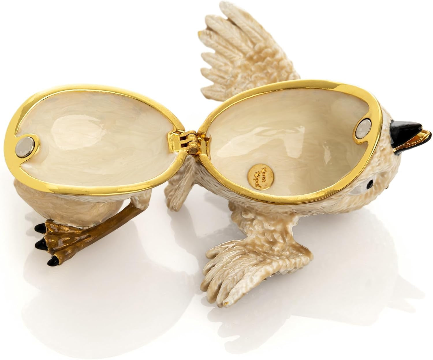Vogel Schmuckei Gold - Schmuckkästchen mit Goldakzent