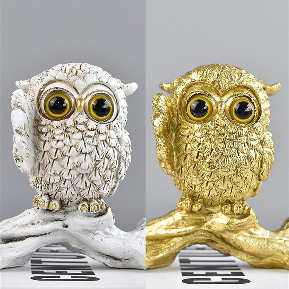 Goldene Eulenfigur als kleine Gold-Deko und Geschenkidee - Bild 3